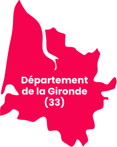 Carte département girondin